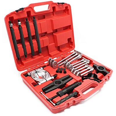 WilTec Set d’extracteurs hydrauliques dans un coffret pratique avec une force de traction de 10 tonnes WilTec Set d’extracteurs hydrauliques dans un coffret pratique avec une force de traction de 10 tonnes