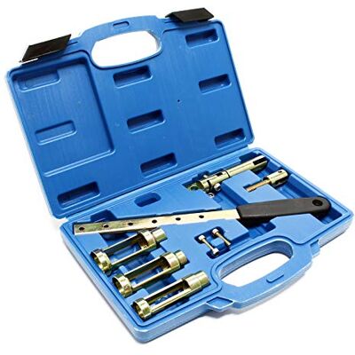 WilTec Coffret de 8 pcs. de Compresseur de ressort de soupape 465 x 350 x 265 mm pour moteurs 8V 12V 16V Kit d‘outils Démonte Joint queue de soupape WilTec Coffret de 8 pcs. de Compresseur de ressort de soupape 465 x 350 x 265 mm pour moteurs 8V 12V 16V Kit d‘outils Démonte Joint queue de soupape