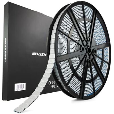 HASKYY Rouleau de masses d'équilibrage autocollantes argentées 5 kg 1000 x 5 g Poids de bord de déchirement 28 mm de large Barre adhésive pour jantes en acier et aluminium Voitures, SUV et HASKYY Rouleau de masses d'équilibrage autocollantes argentées 5 kg 1000 x 5 g Poids de bord de déchirement 28 mm de large Barre adhésive pour jantes en acier et aluminium Voitures, SUV et