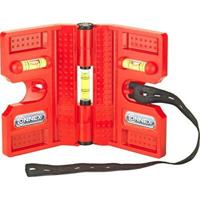 Connex Niveau à bulle pour poteau 13,5 cm Niveau pour un ajustement précis Compact et robuste Rouge Connex Niveau à bulle pour poteau 13,5 cm Niveau pour un ajustement précis Compact et robuste Rouge