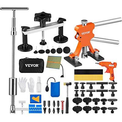 VEVOR 69 PCS Kit de Réparation de Boulons sans Peinture pour Carrosserie Automobile, Ascenseur d'Or, Extracteur de Pont, Outil de Marteau Coulissant Kit pour Carrosserie Automobile VEVOR 69 PCS Kit de Réparation de Boulons sans Peinture pour Carrosserie Automobile, Ascenseur d'Or, Extracteur de Pont, Outil de Marteau Coulissant Kit pour Carrosserie Automobile