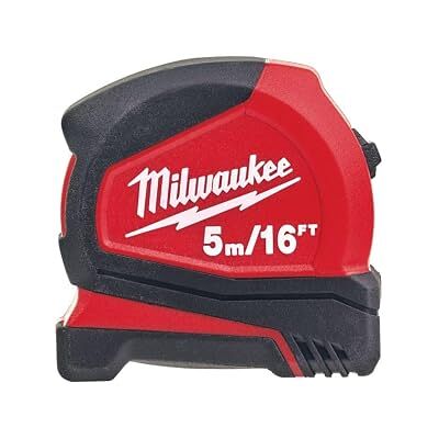 Milwaukee 4932459595 932459595 Mètre Ruban Compact 5 m Largeur 25 mm, Noir Milwaukee 4932459595 932459595 Mètre Ruban Compact 5 m Largeur 25 mm, Noir