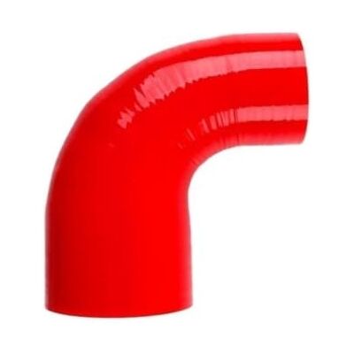 SHENGG Coude Réducteur En Silicone Rouge À 90 Degrés, ID 51-90mm Tube De Joint De Tuyau De Coupleur Coudé, Jambe Longue De 102 Mm(ID51-90mm) SHENGG Coude Réducteur En Silicone Rouge À 90 Degrés, ID 51-90mm Tube De Joint De Tuyau De Coupleur Coudé, Jambe Longue De 102 Mm(ID51-90mm)