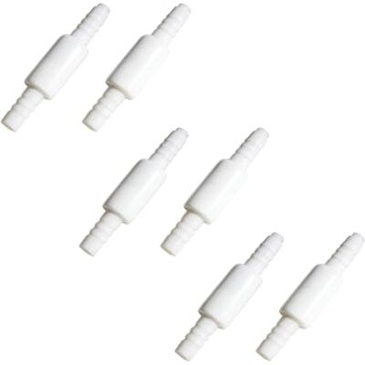 HJDJBD Lot de 6 raccords rotatifs pour tuyau d'oxygène, connecteurs pivotants pour tuyaux O2, empêchent la torsion du tuyau d'oxygène, en plastique, raccord de tuyau pour appareils médicaux à oxygène HJDJBD Lot de 6 raccords rotatifs pour tuyau d'oxygène, connecteurs pivotants pour tuyaux O2, empêchent la torsion du tuyau d'oxygène, en plastique, raccord de tuyau pour appareils médicaux à oxygène