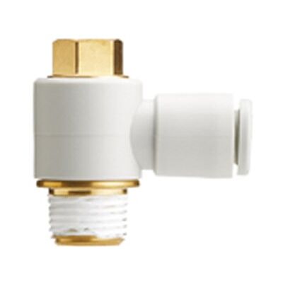 SMC KQ2V08-03AS Raccord One-Touch, Coude Mâle Universel, Blanc SMC KQ2V08-03AS Raccord One-Touch, Coude Mâle Universel, Blanc