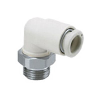 SMC Kq2l04–01 comme seule Fixation, mâle Coude, Blanc SMC Kq2l04–01 comme seule Fixation, mâle Coude, Blanc