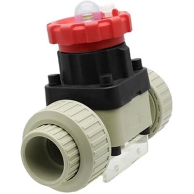 JWBSTUIW Vanne à membrane en polyfluorure de vinylidène 20 FC à 3 rabats en plastique CPVC magnétique pour eau et gaz JWBSTUIW Vanne à membrane en polyfluorure de vinylidène 20 FC à 3 rabats en plastique CPVC magnétique pour eau et gaz