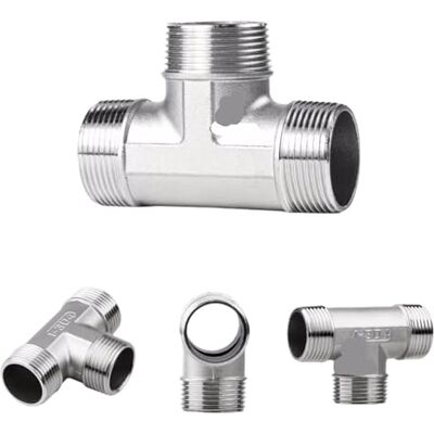 KJBDQQH Raccord en T en Acier Inoxydable BSP mâle + + Femelle fileté 3 Voies, raccord de Tuyau en T 1/4 "1/2" 3/4 "1" 1-1/4 "1-1/2" pour Robinet d'eau Potable(M x M x M,1/4") KJBDQQH Raccord en T en Acier Inoxydable BSP mâle + + Femelle fileté 3 Voies, raccord de Tuyau en T 1/4 "1/2" 3/4 "1" 1-1/4 "1-1/2" pour Robinet d'eau Potable(M x M x M,1/4")