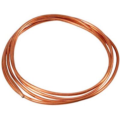 MAGT Tube en cuivre souple 2 m Diamètre extérieur : 4 mm Diamètre intérieur : 3 mm Tube rond en cuivre souple Pour installations de réfrigération et générateurs MAGT Tube en cuivre souple 2 m Diamètre extérieur : 4 mm Diamètre intérieur : 3 mm Tube rond en cuivre souple Pour installations de réfrigération et générateurs