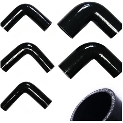 SHENGG Tuyau D'admission En Silicone À 90 Degrés ID 60-100 Mm Tube Adaptateur De Coupleur(90-ID60-80mm 3Ply) SHENGG Tuyau D'admission En Silicone À 90 Degrés ID 60-100 Mm Tube Adaptateur De Coupleur(90-ID60-80mm 3Ply)