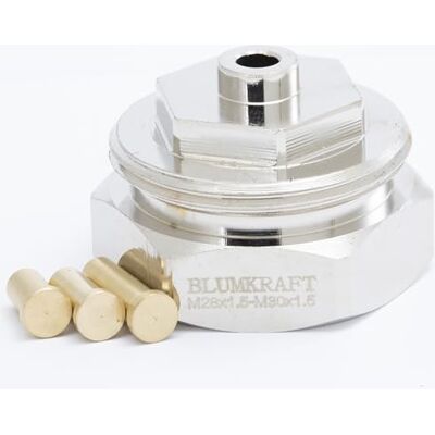 BLUMKRAFT Adaptateur pour radiateur M28x1,5 femelle à thermostat/tête thermostatique M30x1,5 mâle M28-M30, M28F-M30M BLUMKRAFT Adaptateur pour radiateur M28x1,5 femelle à thermostat/tête thermostatique M30x1,5 mâle M28-M30, M28F-M30M