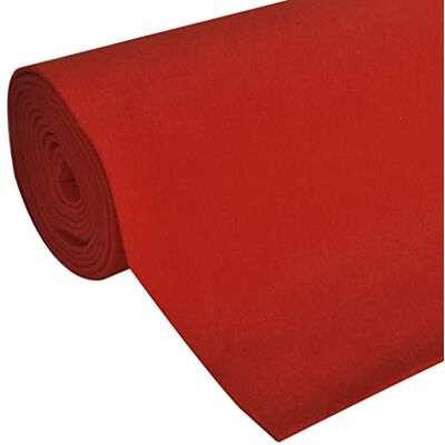 vidaXL Tapis rouge 1 x 20 m Extra lourd 400 g/m² vidaXL Tapis rouge 1 x 20 m Extra lourd 400 g/m²