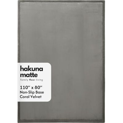 Hakuna Matte CloudSoft Tapis de jeu pour bébé Gris foncé 200 x 280 cm Tapis en mousse haute densité en velours corail pour ramper et jouer confortablement, antidérapant, résistant à l'eau Hakuna Matte CloudSoft Tapis de jeu pour bébé Gris foncé 200 x 280 cm Tapis en mousse haute densité en velours corail pour ramper et jouer confortablement, antidérapant, résistant à l'eau