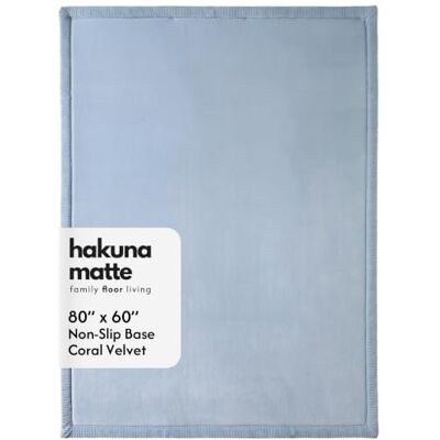 Hakuna Matte Tapis d'éveil Bébé 200x150x2,5cm, Bleu, Tatami Bébé Tapis de Jeux avec Mousse Mémoire de Haute Qualité – Tapis Antidérapant Pour Bébé, Tapis de Sol Enfant Hakuna Matte Tapis d'éveil Bébé 200x150x2,5cm, Bleu, Tatami Bébé Tapis de Jeux avec Mousse Mémoire de Haute Qualité – Tapis Antidérapant Pour Bébé, Tapis de Sol Enfant