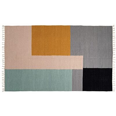 Tapis multicolore en laine et coton Oresteluchetta - Tapis Tapis multicolore en laine et coton Oresteluchetta - Tapis