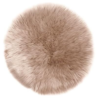 Teppich Wölkchen Tapis en Fausse Fourrure d'Agneau et Peau de Mouton Carpette Moelleuse pour Chambre à Coucher, Salon, Crèche Jet de Divan de Décoration Chaise Beige 120cm Rond Teppich Wölkchen Tapis en Fausse Fourrure d'Agneau et Peau de Mouton Carpette Moelleuse pour Chambre à Coucher, Salon, Crèche Jet de Divan de Décoration Chaise Beige 120cm Rond