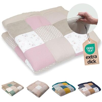 ULLENBOOM Tapis d'éveil pour bébé, 140 x 140 cm, 100 % certifié Oeko-Tex, fabriqué en UE, épais et doux, motif forêt des contes de fées ULLENBOOM Tapis d'éveil pour bébé, 140 x 140 cm, 100 % certifié Oeko-Tex, fabriqué en UE, épais et doux, motif forêt des contes de fées