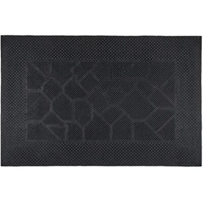 Relaxdays Paillasson Caoutchouc, 40 x 60 cm, antidérapant, résistant, caillebotis extérieur, Tapis entrée, Picots, Noir Relaxdays Paillasson Caoutchouc, 40 x 60 cm, antidérapant, résistant, caillebotis extérieur, Tapis entrée, Picots, Noir