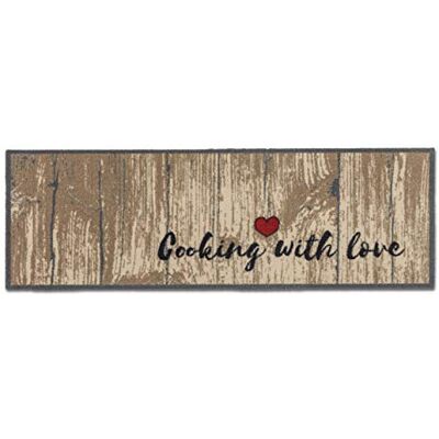 Astra Tapis d'entrée antidérapant intérieur 50x150cm Cuisiner avec amour Tapis anti-salissures absorbant Lavable en machine 30°C Tapis de porte design Astra Tapis d'entrée antidérapant intérieur 50x150cm Cuisiner avec amour Tapis anti-salissures absorbant Lavable en machine 30°C Tapis de porte design