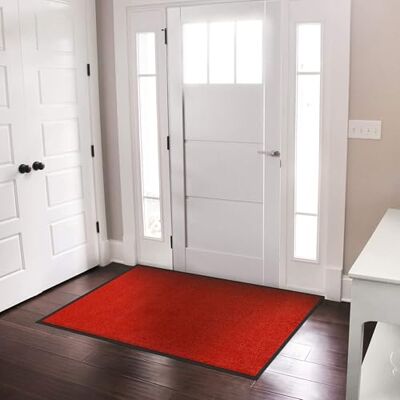 casa pura Tapis Entrée Intérieur Rhine Tapis Antidérapant et Anti-salissures Paillasson de propreté Interieur et extérieur- Tapis de Porte Lavable et Ultra Absorbant Rouge 90x150 cm casa pura Tapis Entrée Intérieur Rhine Tapis Antidérapant et Anti-salissures Paillasson de propreté Interieur et extérieur- Tapis de Porte Lavable et Ultra Absorbant Rouge 90x150 cm
