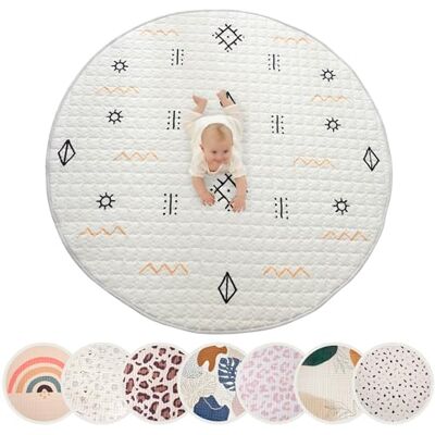 Hakuna Matte Hakuna Mat Lux Acapulco Beach 150 cm Round Baby Play Mat Ultra-Soft Quilted Nursery & Living Room Floor Rug – Machine Washable, Non-Slip Safety Base, Non-Toxic & REACH Certified. Hakuna Matte Hakuna Mat Lux Acapulco Beach 150 cm Round Baby Play Mat Ultra-Soft Quilted Nursery & Living Room Floor Rug – Machine Washable, Non-Slip Safety Base, Non-Toxic & REACH Certified.