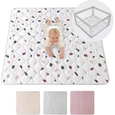 Hakuna Matte Tapis d'éveil matelassé pour bébé 127 x 127 cm Confettis Extra épais de 1,5 cm et d'éveil doux dans un beau design unisexe de jeu pour bébé avec dessous antidérapant.Grand. Hakuna Matte Tapis d'éveil matelassé pour bébé 127 x 127 cm Confettis Extra épais de 1,5 cm et d'éveil doux dans un beau design unisexe de jeu pour bébé avec dessous antidérapant.Grand.