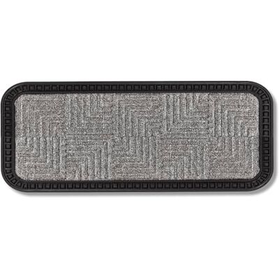 Astra Paillasson extérieur et intérieur 25 x 60 cm Motif argenté Paillasson antidérapant Tapis anti-salissures résistant Paillasson extérieur pour marches Astra Paillasson extérieur et intérieur 25 x 60 cm Motif argenté Paillasson antidérapant Tapis anti-salissures résistant Paillasson extérieur pour marches