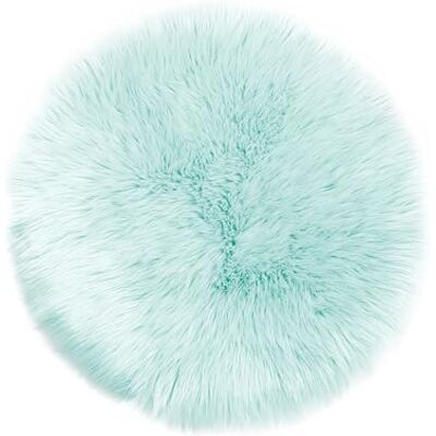 Teppich Wölkchen Tapis en Fausse Fourrure d'Agneau et Peau de Mouton Carpette Moelleuse pour Chambre à Coucher, Salon, Crèche Jet de Divan de Décoration Chaise Vert Menthe 30cm Rond Teppich Wölkchen Tapis en Fausse Fourrure d'Agneau et Peau de Mouton Carpette Moelleuse pour Chambre à Coucher, Salon, Crèche Jet de Divan de Décoration Chaise Vert Menthe 30cm Rond