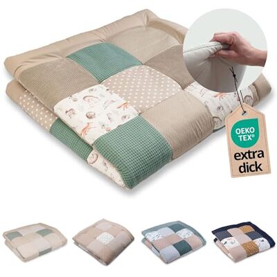 ULLENBOOM Tapis d'éveil pour bébé 140 x 140 cm 100 % matériaux Oeko-Tex Fabriqué en UE Épais et doux Motif amis de la forêt Idéal comme couverture de bébé, tapis d'éveil et tapis de jeu ULLENBOOM Tapis d'éveil pour bébé 140 x 140 cm 100 % matériaux Oeko-Tex Fabriqué en UE Épais et doux Motif amis de la forêt Idéal comme couverture de bébé, tapis d'éveil et tapis de jeu