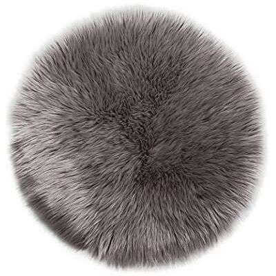 Teppich Wölkchen Tapis en Fausse Fourrure d'Agneau et Peau de Mouton Carpette Moelleuse pour Chambre à Coucher, Salon, Crèche Jet de Divan de Décoration Chaise Marron 120cm Rond Teppich Wölkchen Tapis en Fausse Fourrure d'Agneau et Peau de Mouton Carpette Moelleuse pour Chambre à Coucher, Salon, Crèche Jet de Divan de Décoration Chaise Marron 120cm Rond