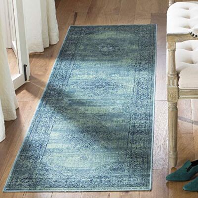 Tapis vintage Safavieh Olivia - Rectangulaire, Bleu, 240x67cm Tapis vintage Safavieh Olivia - Rectangulaire, Bleu, 240x67cm