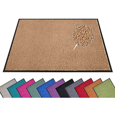 HANSE Home Paillasson (S-XXL) 40 x 60 cm – 12 couleurs – Tapis de sol pour l'extérieur, lavable et résistant aux intempéries, antidérapant, pour l'entrée et l'extérieur, caramel HANSE Home Paillasson (S-XXL) 40 x 60 cm – 12 couleurs – Tapis de sol pour l'extérieur, lavable et résistant aux intempéries, antidérapant, pour l'entrée et l'extérieur, caramel