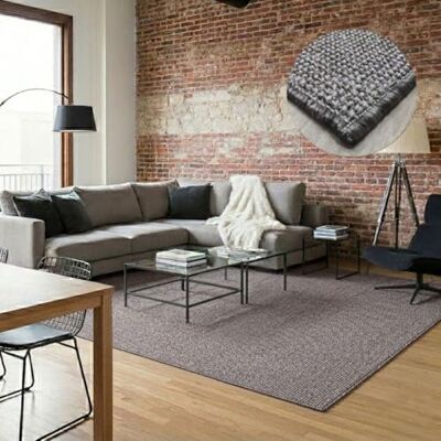Tadi & Imperio 1979 Tapis - Effet jute naturel - 100x150cm Tadi & Imperio 1979 Tapis - Effet jute naturel - 100x150cm