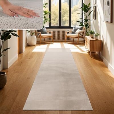 Paco Home Tapis Salon Fausses Fourrures Doux Lavable Moderne Élégant Facile À Entretenir Effet Fourrure Uni Brillant Douillet À Poils Courts, Dimension:80x150 cm, Couleur:Beige Paco Home Tapis Salon Fausses Fourrures Doux Lavable Moderne Élégant Facile À Entretenir Effet Fourrure Uni Brillant Douillet À Poils Courts, Dimension:80x150 cm, Couleur:Beige