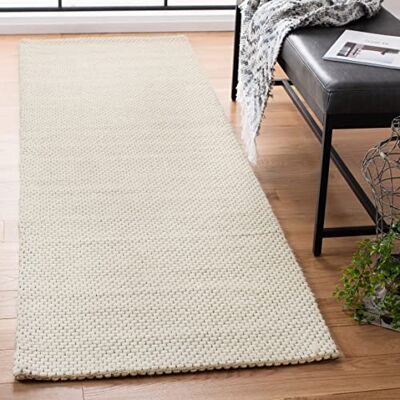 SAFAVIEH Natura Collection Tapis géométrique à poils courts pour salon, salle à manger, chambre à coucher, ivoire, 61 x 91 cm SAFAVIEH Natura Collection Tapis géométrique à poils courts pour salon, salle à manger, chambre à coucher, ivoire, 61 x 91 cm
