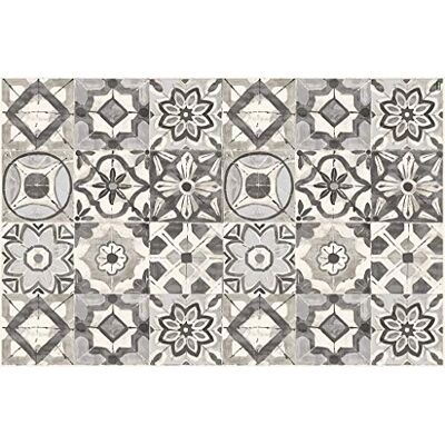 TEXTILES VILBER Tapis - PVC Rectangulaire Multicolore - 78x120cm TEXTILES VILBER Tapis - PVC Rectangulaire Multicolore - 78x120cm
