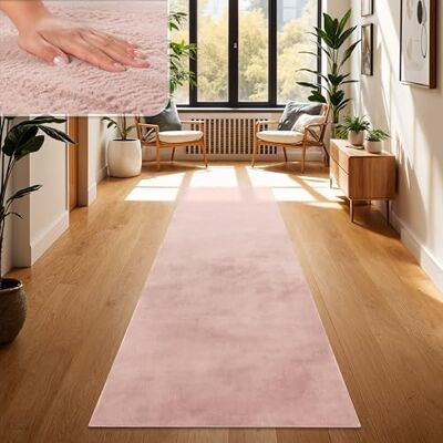 Paco Home Tapis Salon Fausses Fourrures Doux Lavable Moderne Élégant Facile À Entretenir Effet Fourrure Uni Brillant Douillet À Poils Courts, Dimension:80x150 cm, Couleur:Pink Paco Home Tapis Salon Fausses Fourrures Doux Lavable Moderne Élégant Facile À Entretenir Effet Fourrure Uni Brillant Douillet À Poils Courts, Dimension:80x150 cm, Couleur:Pink