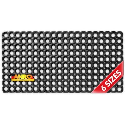 ANRO Tapis en caoutchouc Nid d'abeille avec motif perforé Dimensions : 40 x 80 cm Hauteur : 23 mm Paillasson pour l'intérieur et l'extérieur ANRO Tapis en caoutchouc Nid d'abeille avec motif perforé Dimensions : 40 x 80 cm Hauteur : 23 mm Paillasson pour l'intérieur et l'extérieur