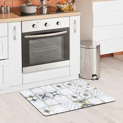 CREARREDA Tapis de cuisine antidérapant lavable anti-taches, tapis de cuisine absorbant, fabriqué en Italie, tapis de cuisine doux, multi-usages en caoutchouc poreux, idéal pour les chaussures CREARREDA Tapis de cuisine antidérapant lavable anti-taches, tapis de cuisine absorbant, fabriqué en Italie, tapis de cuisine doux, multi-usages en caoutchouc poreux, idéal pour les chaussures