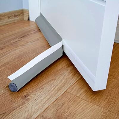 BAZERGA Boudin de porte 90 cm : protection contre le froid, unilatérale avec joint autocollant, protection contre les courants d'air et le bruit, Weather Stripping Door Seal Strip (anthracite) BAZERGA Boudin de porte 90 cm : protection contre le froid, unilatérale avec joint autocollant, protection contre les courants d'air et le bruit, Weather Stripping Door Seal Strip (anthracite)