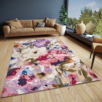 HANSE Home Atika Design Tapis à fleurs, tissé à plat, dessous antidérapant, motif floral tissé de qualité supérieure pour salon, chambre à coucher, salle à manger, couloir Multicolore 150 x 220 cm HANSE Home Atika Design Tapis à fleurs, tissé à plat, dessous antidérapant, motif floral tissé de qualité supérieure pour salon, chambre à coucher, salle à manger, couloir Multicolore 150 x 220 cm