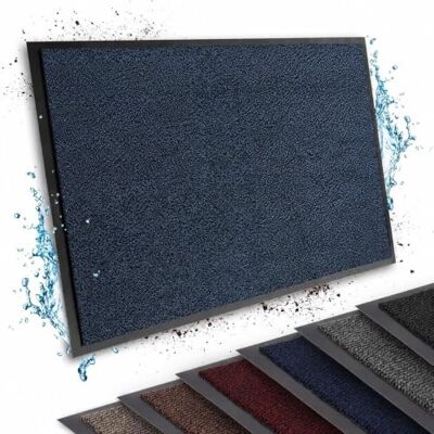 casa pura Tapis d’entrée Sky, Bleu-Noir, 90 × 150 cm Paillasson absorbant à dos vinyle antidérapant, lavable à 30 °C, épaisseur 7 mm casa pura Tapis d’entrée Sky, Bleu-Noir, 90 × 150 cm Paillasson absorbant à dos vinyle antidérapant, lavable à 30 °C, épaisseur 7 mm
