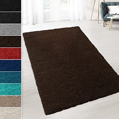 KARAT Tapis Shaggy Prestige, Luxueux Moelleux Poils Longs, Idéal pour Salon Couloir Chambre à Coucher Chambre d'enfant, certifié Oeko-TEX Standard 100, Ultra-Doux Antidéparant, Marron 80x150 cm KARAT Tapis Shaggy Prestige, Luxueux Moelleux Poils Longs, Idéal pour Salon Couloir Chambre à Coucher Chambre d'enfant, certifié Oeko-TEX Standard 100, Ultra-Doux Antidéparant, Marron 80x150 cm