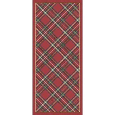 VILBER Tapis de Noël rouge - 52x120 cm - PVC, Antidérapant, Compatible avec chauffage VILBER Tapis de Noël rouge - 52x120 cm - PVC, Antidérapant, Compatible avec chauffage