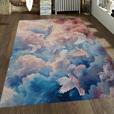 SHUODAOCO Tapis lavable en forme d'animal 61 x 122 cm pour canapé, entrée, salon, chambre à coucher, chambre d'enfant, canapé, appartement SHUODAOCO Tapis lavable en forme d'animal 61 x 122 cm pour canapé, entrée, salon, chambre à coucher, chambre d'enfant, canapé, appartement