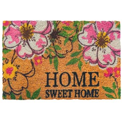 Relaxdays paillasson coco, Home, 60 x 40 cm, antidérapant, multicolore résistant aux intempéries, intérieur & extérieur Relaxdays paillasson coco, Home, 60 x 40 cm, antidérapant, multicolore résistant aux intempéries, intérieur & extérieur