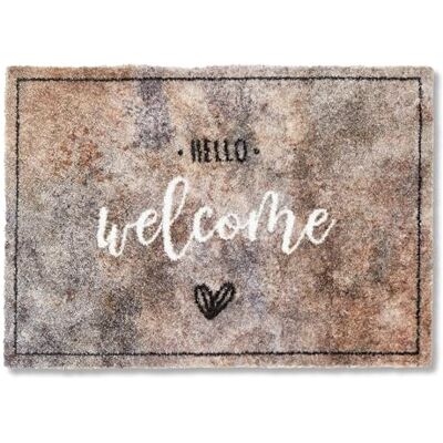Astra Tapis moelleux Pure & Soft Bonjour bienvenue 50 x 70 cm Tapis de cuisine lavable pour l'intérieur Paillasson de porte robuste Tapis de trottoir Astra Tapis moelleux Pure & Soft Bonjour bienvenue 50 x 70 cm Tapis de cuisine lavable pour l'intérieur Paillasson de porte robuste Tapis de trottoir