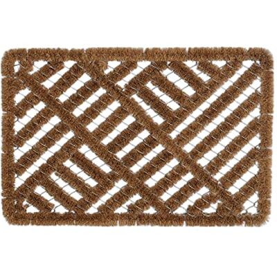 Relaxdays Paillasson en treillis métallique 40 x 60 cm Paillasson coco et métal Pour l'intérieur et l'extérieur Résistant aux intempéries Naturel Relaxdays Paillasson en treillis métallique 40 x 60 cm Paillasson coco et métal Pour l'intérieur et l'extérieur Résistant aux intempéries Naturel