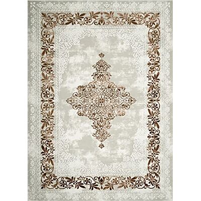 MANI TEXTILE TPS_BAROQ_BEI_80 Tapis, Polyester, Beige, x_150_cm MANI TEXTILE TPS_BAROQ_BEI_80 Tapis, Polyester, Beige, x_150_cm