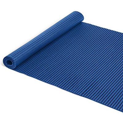 ANRO Tapis de bain antidérapant en mousse souple Largeur de 65 cm, PVC, bleu, 100x65cm ANRO Tapis de bain antidérapant en mousse souple Largeur de 65 cm, PVC, bleu, 100x65cm